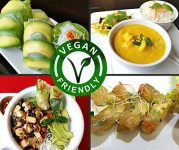 Restaurante con opciones veganas