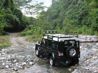 driving through rivers Costa Rica
