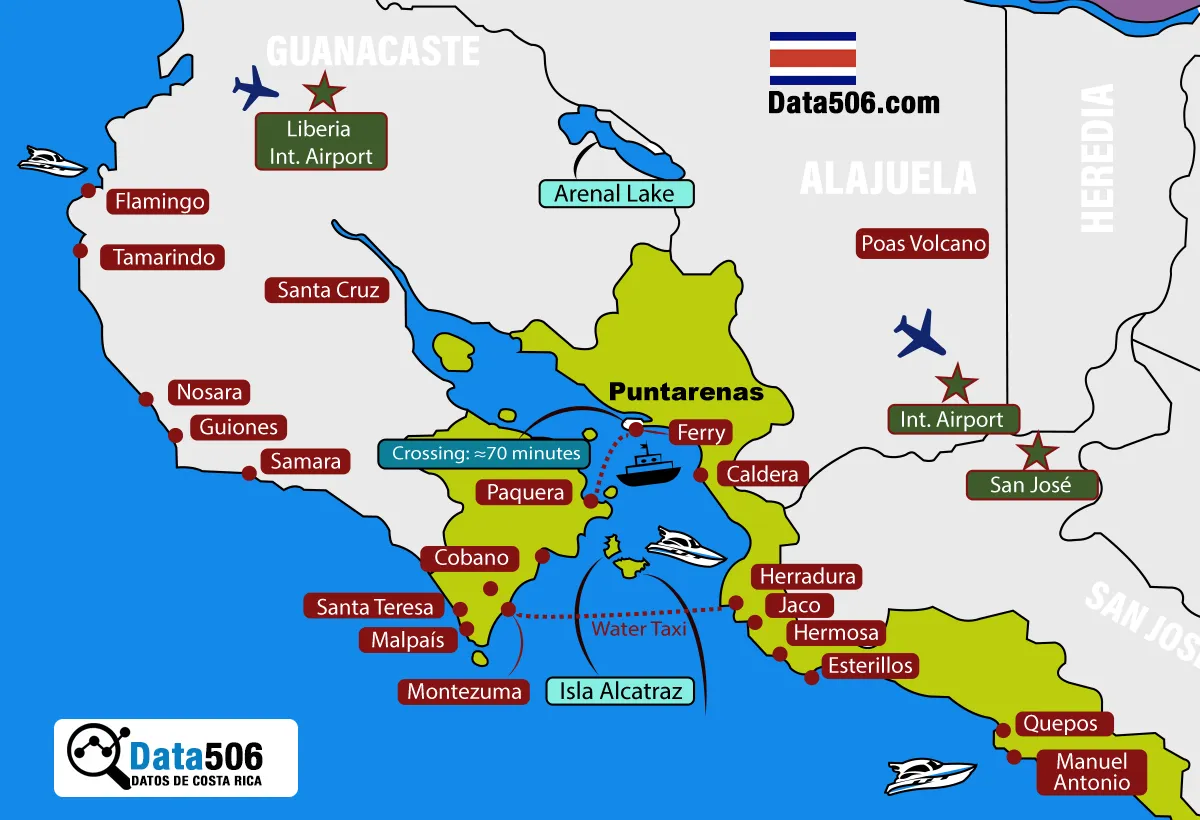 Mapa de Costa Rica