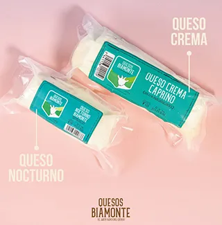 Queso crema y queso nocturno Biamonte